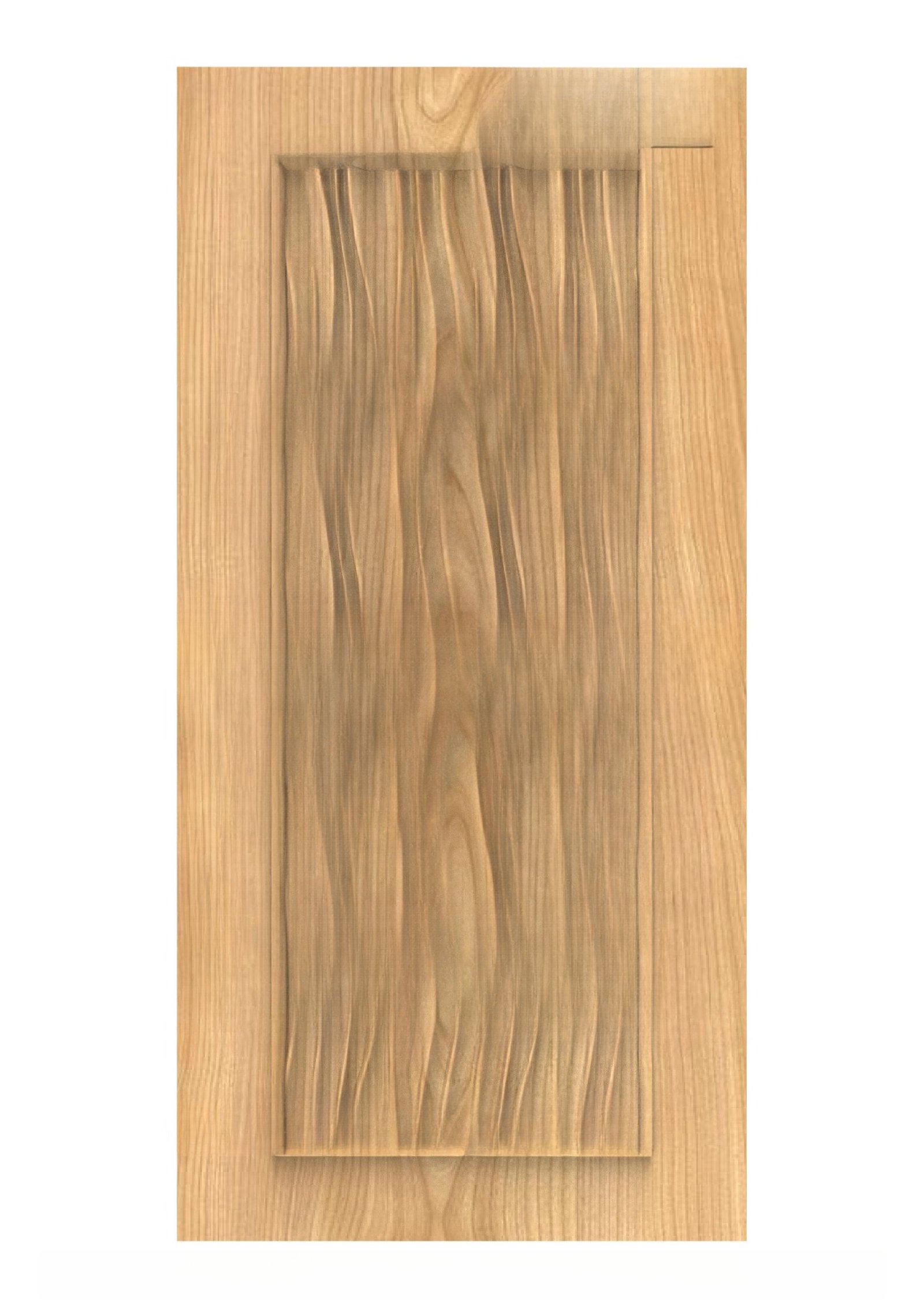 GSK DELITE DOORS - DL-51 Minimalist Wavy Texture Architectural Door 3D Model
